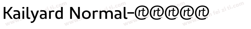 Kailyard Normal字体转换